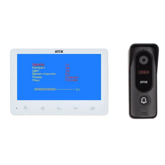 AT-I-K730C/T White комплект домофонии аналоговый, экран 7"